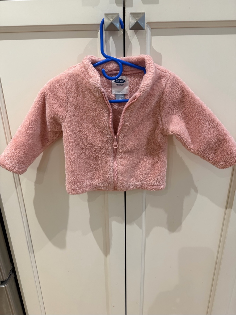 Old Navy 12-18m Pink Sherpa Zip Jacket